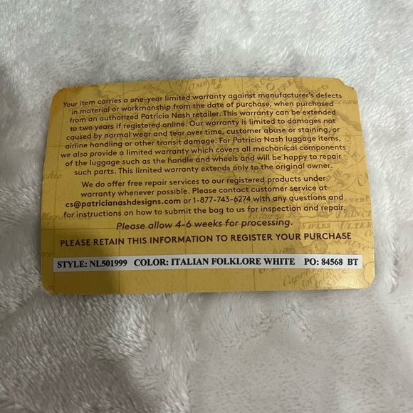 Patricia Nash Blue and White Floral Accessory - Picture 5 of 7